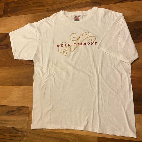 Vintage Single Stitch Embroidered Neil Diamond T - Picture 3 of 3